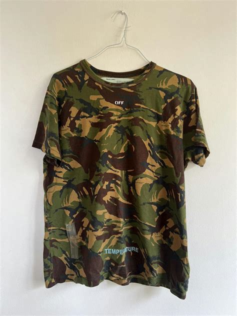 off white camo tee|Buy Off.